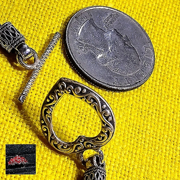 BALINESE STERLING BRACELET 7.5" INCH LONG  TULANG THE MAKING PROCESS BELOW. 👇 - Picture 4 of 10